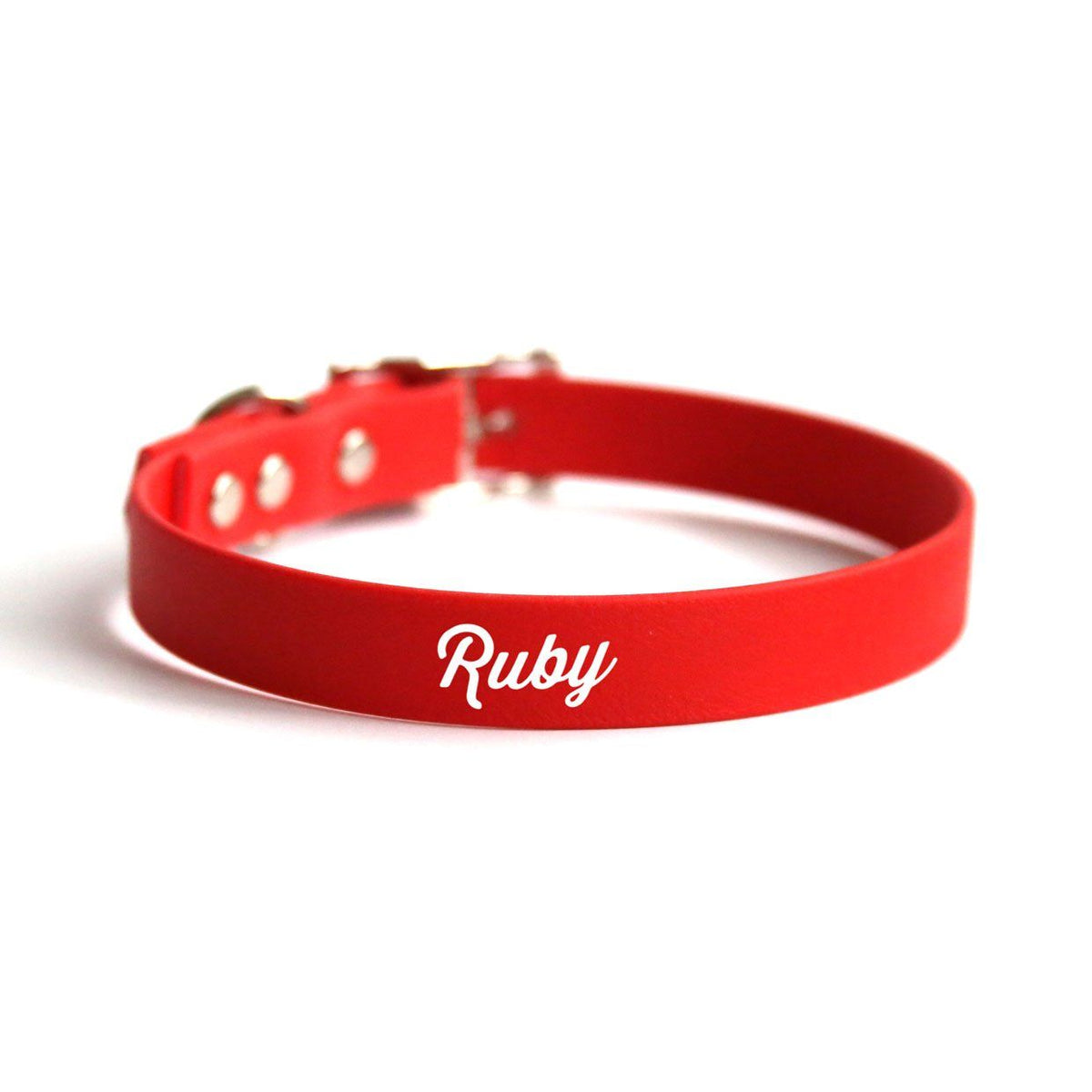 Ruby red dog store collar